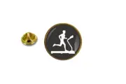 pins pin's badge metal lapel hat button running treadmill