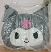 Sanrio Kuromi Head Kawaii Cute Soft Plushie Plush Cushion Pillow From Japan