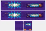 Code 3 Adhesive Vinyl Trailer Decal - Cadbury Boost - 1/50 1/76 1/148 1/87 1/64