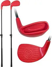 KOFULL Golf Club with Oversize Club Head for Golf Game with Buckets, Golf Club Length Adjustable for Backyard Golf Game, Yard Golf Game Club for Family, Hit Plastic Foam Golf Balls Soft
