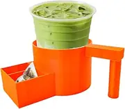 Cup Holder, Table Drink Holder Clamp, Reusable Table Drink Cl-IP, with Portable & Stable, Cli-P-On Design, 15x7x7.5cm, for Picnic, Parties, Dorm, Camping