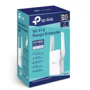 TP-Link RE605X AX1800 Wi-Fi Range Extender 574Mbps@2.4GHz 1201Mbps@5GHz 1x1GBps WPS 2xAntenna 2x2 MI-MIMO Dual Band Access Point RE605X
