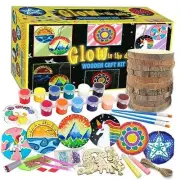 Kids Wood Painting Kit-Glow in The Dark-Easter Basket Glow in the Dark