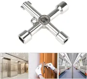 Universal Cross Train Electrical Cabinet Elevator Key Alloy Triangle Square Tool