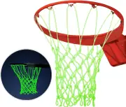 Outdoor Basketball Net, Luminous Basketball Net Glow in The Dark for Outdoor Sports Basketball Hoop Net,Durable Nylon Net Basketball Hoop Components