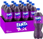 Fanta Grape Soft Drink Pet Bottle, 1.25 Litre (Pack of 12)