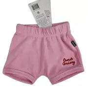 Bonds Cruisey Cute Pink Shorts Size 00 For Baby 3-6 Months - Outerwear