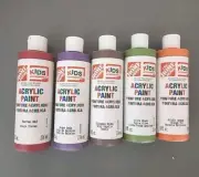 The Home Depot Kids Workshop Acrylic Paint Lot Of 5