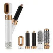 Yuzee 5-in-1 Hair Styling Tool: Curling Iron, Straightener, Brush & Dryer