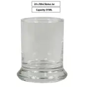 24 x Candle Jars for Making Candles Empty Storage Status Jar 81ml Home Decor