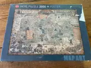 Heye PIRATE WORLD 2000 & POSTER JIGSAW PUZZLE SEALED MAP ART FRAMABLE.