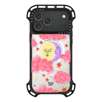 iPhone 17 Pro Max Ultra Bounce Case MagSafe Compatible Cloudy Moon