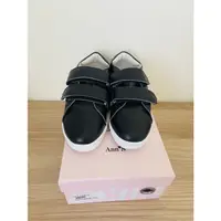 在飛比找蝦皮購物優惠-小腳女👟全新👟 Ann’S超軟真牛皮雙魔鬼氈休閒鞋-黑 34