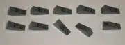 LEGO NEW 1x3 Dark Stone Grey Slope 25° Inverted (10x) 4211068 Brick 4287