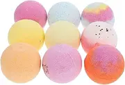 TOVINANNA 9pcs Bath Salt Ball Shower Bubble Portable Spa Bath Bath Accessories Bathing Balls Shower Balls