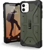 【美國代購-現貨】UAG IPHONE 11 [6.1 英寸] 探路者羽毛輕 耐用軍用跌落測試保護套 石板 墨綠