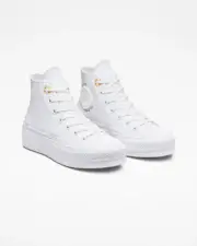 CONVERSE Chuck Taylor All Star Lift HI Platform Autumn Embroidery A05068C White
