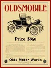 1906 Oldsmobile Model B Runabout for Doctors NEW Metal Sign: Olds Motor Works