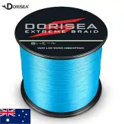 Dorisea Blue PE Braided Fishing Line Multifilament 100m 300m 500m 1000m 10-300LB