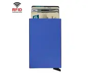 RFID Short Metal Card Case Credit Card Holder Wallet