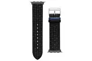 Ted Baker T-Embossed Leather Apple Watch Strap (42/ 44 MM) - Black