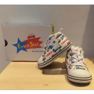 ［二手］日本限定🇯🇵CONVERSE × TOMICA 50週年聯名款 12.5 cm | 帆布鞋 拉鍊款