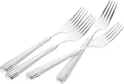 UTHCLO Stainless Steel Barbecue Forks Long Handle Forks Hammered Design for Restaurant Home