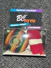 NEW Vintage Rainbow BC Yo-Yo Smithsonian Champion Hardwood Laminated