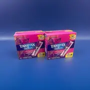 84 Count Tampax Radiant Plastic Tampons Regular Absorbency Unscented