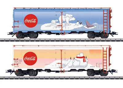 Marklin HO Clearance Brand New 45687 Coca Cola Boxcar Set