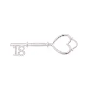Gibson Gifts Equilibrium Silver Plated 18th Birthday Keepsake Key Gif Box