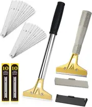 EHDIS Razor Blade Scraper, 2 Pieces 4-Inch Glass Scraper Tool, Floor Scraper wit