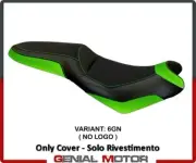 Seat saddle cover Elba 2 Green (GN)T.I. for KAWASAKI VERSYS 650 2007 > 2021