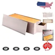 Heavy Duty Non-Stick Pullman Loaf Pan - Bake Perfect 1200g Bread Loaves