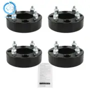 For Honda Suzuki Yamaha 10x1.25 Studs 1.5" ATV Black Wheel Spacers 4/110