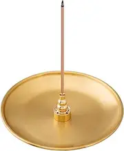 3 in 1 Stick Incense Burner,5.5Inch Removable Brass Incense Holde,Metal Gourd Shaped Incense Sticks,Coil Incense,Incense Cones Ash Catcher,for Meditation Yoga Room Home