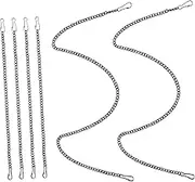 Veemoon Stylish Iron Tag Chain Set 6pcs for Necklace Making Decorative Hanging Chains with Quick Connectors