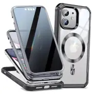 [CD Loop + Privacy Screen Protector]Magnetic Case for iPhone 11 Black