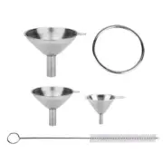 Stainless Steel Kitchen Funnel Set Canning Child Liquid Transferring