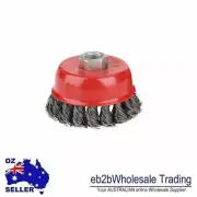 2P 10P TWIST KNOT WIRE CUP BRUSH DISC SET 100MM M14 GOOD Angle grinder KNOTTED