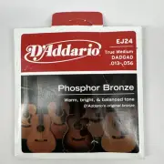 D'Addario EJ24 Phosphor Bronze Acoustic Guitar Strings True Medium 13-56