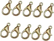 KALLORY DIY Jewelry Making Kit 100pcs Zinc Alloy Lobster Clasp Charms Alloy Clasp for Necklace Bracelet