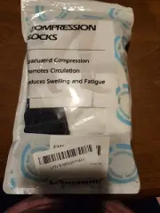 Lin Performance 15-20 mmHg Medical Compression Stockings, Unisex Open Toe Medium