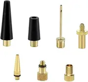 1 Set Inflation Adapter Gas Pump Bike Air Pump Bicycles Tires Holder Foot Pump Balloon Pump Electric Cage Seat Multi-Function Inflation Needle Air Nozzle Portable Pump Needle Brass Gatuida