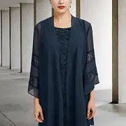 Shawl Wrap Shawls Women's Wrap Mother's Wraps Pure Elegant Sun Protection Long Sleeve Chiffon Wedding Wraps With Lace For Party Evening All Seasons(ONLY SHAWL