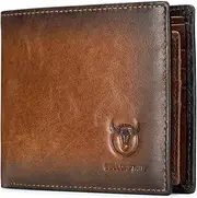 [CPDES] Slim Wallets for Men with RFID Blocking for,Bifold Genuine Leather Money Clip with 11 Credit Card Holders,2 ID Windows,Gift Box (Brown)