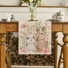 Oil Proof Linen Bunny Table Cloth Light Luxury Dining Table Cover Banquets