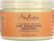 SHEA MOISTURE Coconut and Hibiscus Curl Enhancing Smoothie, 340 g, multi, 12 Ounce (Pack of 1) (290223)