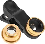 Gadpiparty Clip-on Mobile Phone Camera Lens Kit Wide Angle Macro Fisheye 3-in-1 Phone Lens Set for Enhanced Photography