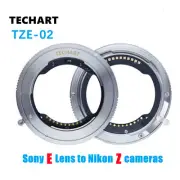 TECHART TZE-02 Auto Focus Lens Adapter for Sony FE Lens to Nikon Z5 Z6II Z7II Z9
